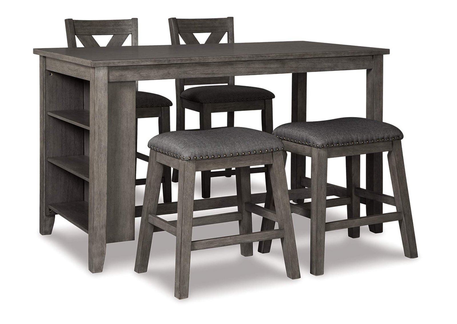 Caitbrook Counter Height Dining Table and 4 Bar Stools Set