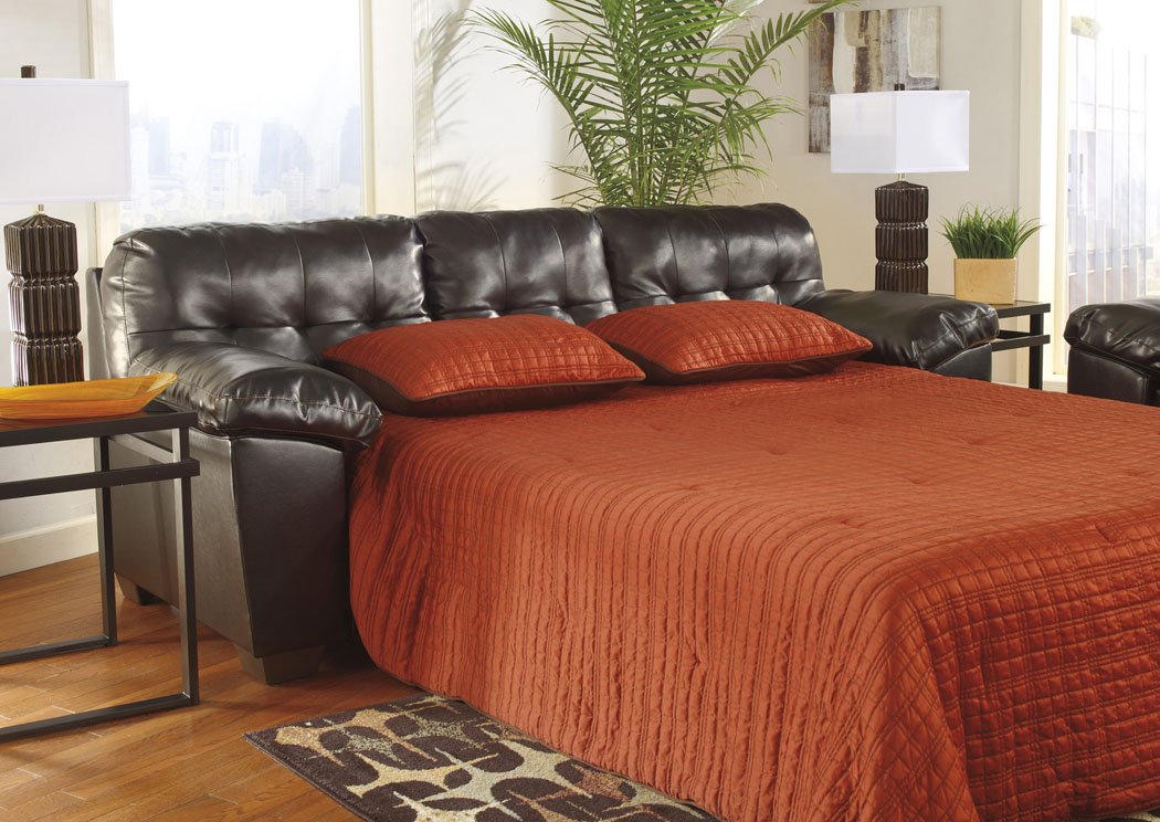 Alliston DuraBlend Chocolate Queen Sofa Sleeper,Signature Design by Ashley