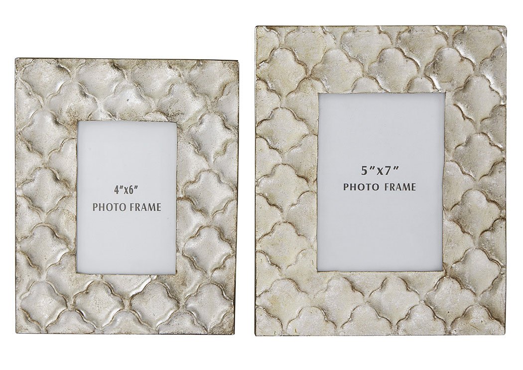Kaeden Silver Leaf Photo Frame (Set of 2),Signature Design by Ashley