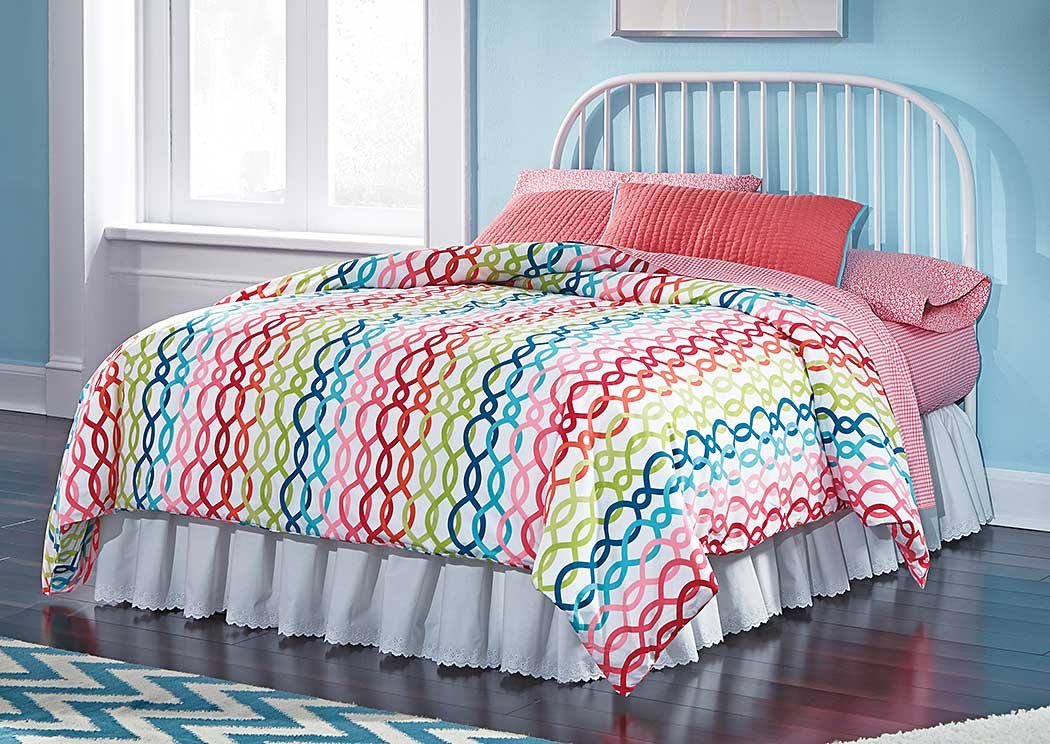 Boniton White Full Metal Headboard,Signature Design by Ashley