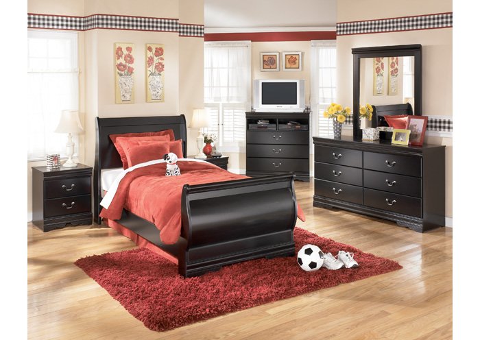 Huey Vineyard Twin Sleigh Bed,Signature Design by Ashley