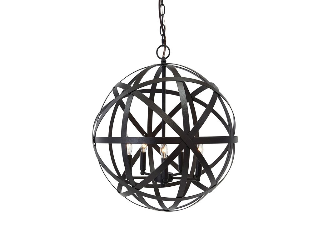 Antique Brass Finish Metal Pendant Light,Signature Design by Ashley