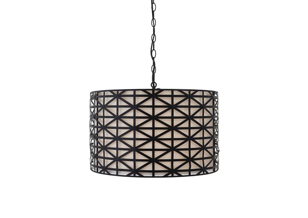 Black Metal Pendant Light,Signature Design by Ashley