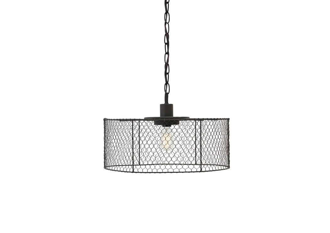 Black Metal Pendant Light,Signature Design by Ashley