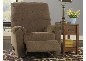 Pranit Walnut Zero Wall Recliner,Signature Design by Ashley