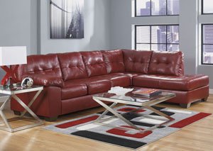 Alliston DuraBlend Salsa Right Arm Facing Chaise End Sectional
