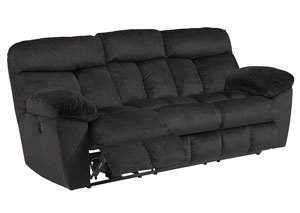 Saul Black Power Reclining Sofa,Signature Design by Ashley