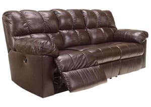 Kennard Chocolate Reclining Sofa,Signature Design by Ashley