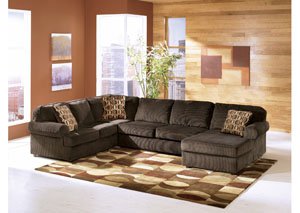 Vista Chocolate Right Facing Chaise Sectional,Ashley