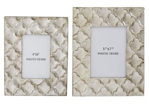 Kaeden Silver Leaf Photo Frame (Set of 2),Signature Design by Ashley