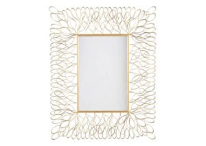 Ogdon Antique Gold Finish Accent Mirror,Signature Design by Ashley