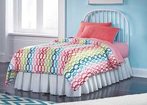 Boniton White Twin Metal Headboard,Signature Design by Ashley