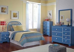 Bronilly Twin Metal Headboard, Dresser & Mirror,Signature Design by Ashley