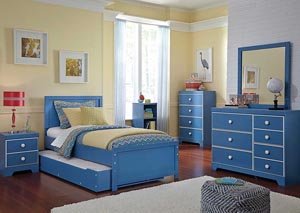 Bronilly Twin Trundle Bed, Dresser & Mirror,Signature Design by Ashley