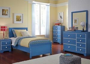Bronilly Twin Panel Bed, Dresser & Mirror,Signature Design by Ashley