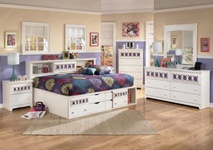 Zayley Twin Bookcase Bed, Dresser & Mirror,Signature Design by Ashley