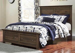 Burminson Brown Queen Platform Storage Bed,Signature Design by Ashley