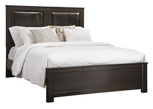 Tadlyn Dark Brown Upholstered Queen Panel Bed,Signature Design by Ashley