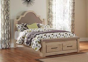 Annilynn Queen Upholstered Storage Bed,Signature Design by Ashley