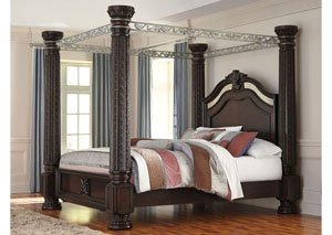 Laddenfield California King Poster Bed,Signature Design by Ashley
