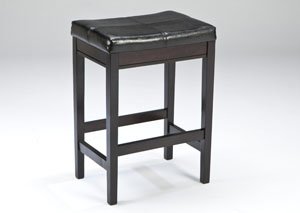 Kimonte Dark Brown Upholstered Barstool (Set of 2),Signature Design by Ashley