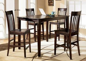 Hyland Rectangular Counter Height Table w/ 4 Stools,Ashley