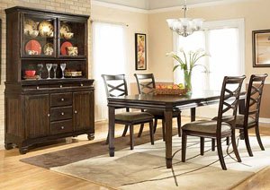 Hayley Dining Table W/ 6 Chairs,Ashley