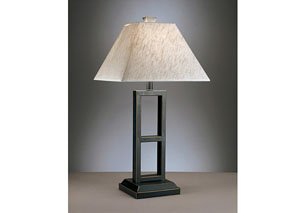 Deidra Black Metal Table Lamp (Set of 2),Signature Design by Ashley