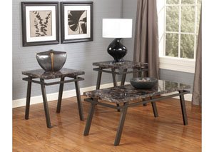 Paintsville Occasional Table Set (Cocktail & 2 Ends),Signature Design by Ashley