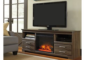 Frantin Large TV Stand w/ LED Fireplace Insert,Signature Design by Ashley