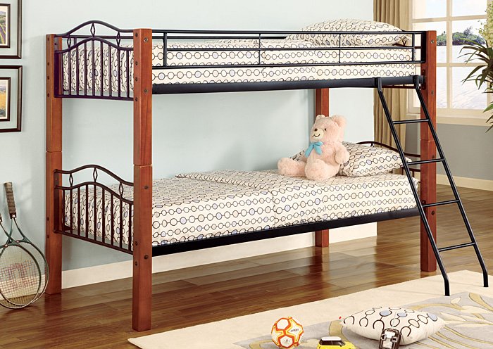 Twin/Twin Bunkbed (Convertible/detachable),Coaster Furniture