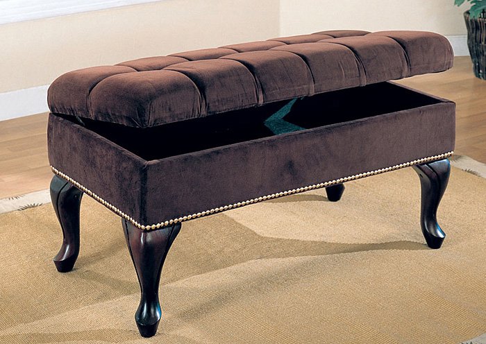 Dark Brown & Cappuccino Bench,Coaster Furniture