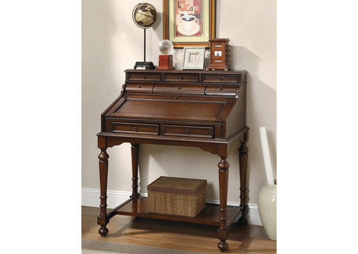 Cherry Secretary Desk,Coaster Furniture