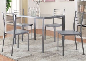 Grey 5 Pc Set,Coaster Furniture