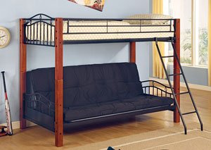 Twin/Full Bunkbed w/ Futon,Coaster Furniture