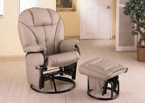 Bone Glider & Ottoman