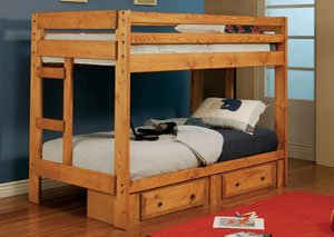 Amber Wash Bunk Bed,Coaster Furniture