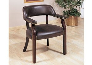 Burgundy Office Guest Chair