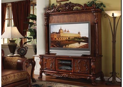 Dresden Cherry Oak Entertainment Center