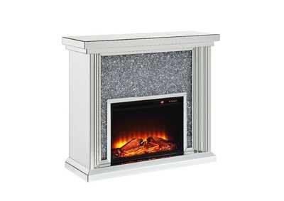 Image for Noralie Mirrored & Faux Diamonds Fireplace