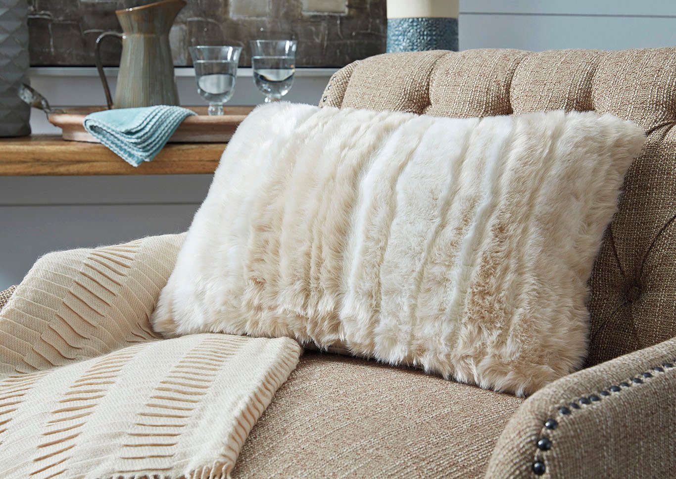 Amoret Tan Pillow,Signature Design By Ashley