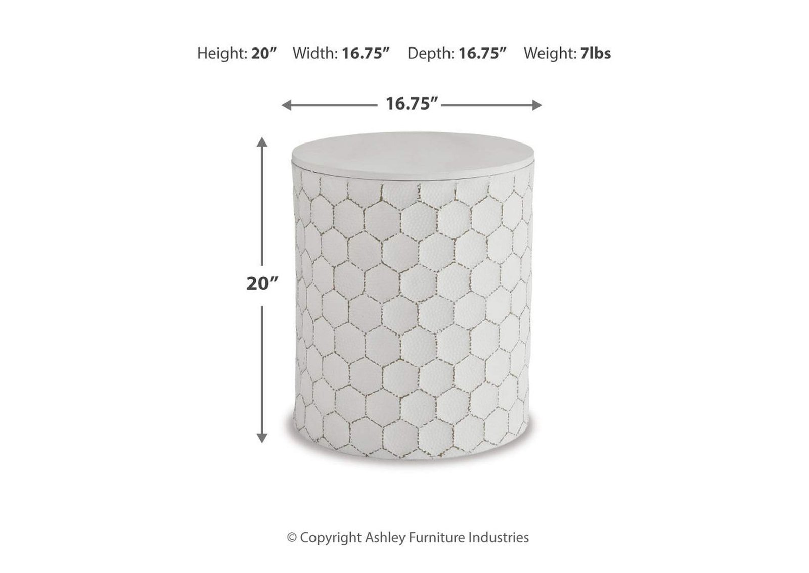 Polly White Stool,Signature Design By Ashley