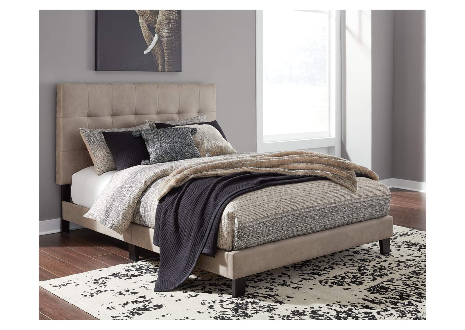 Adelloni Queen Upholstered Bed,Signature Design By Ashley
