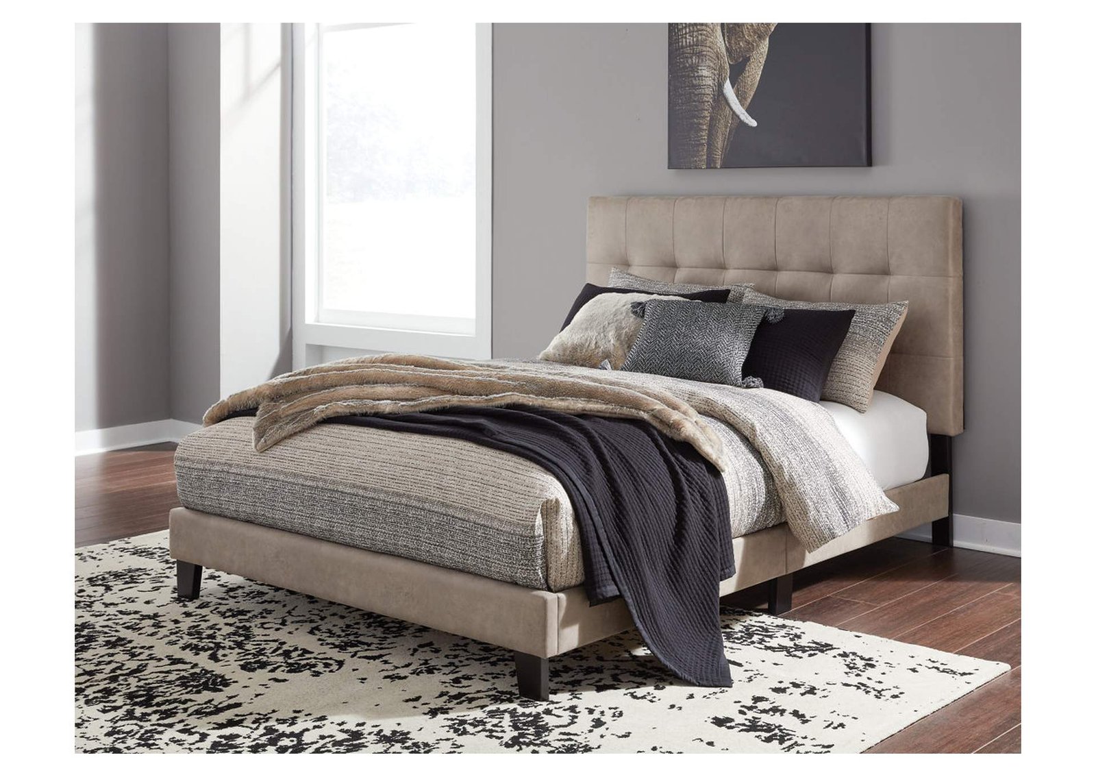 Adelloni Queen Upholstered Bed,Signature Design By Ashley