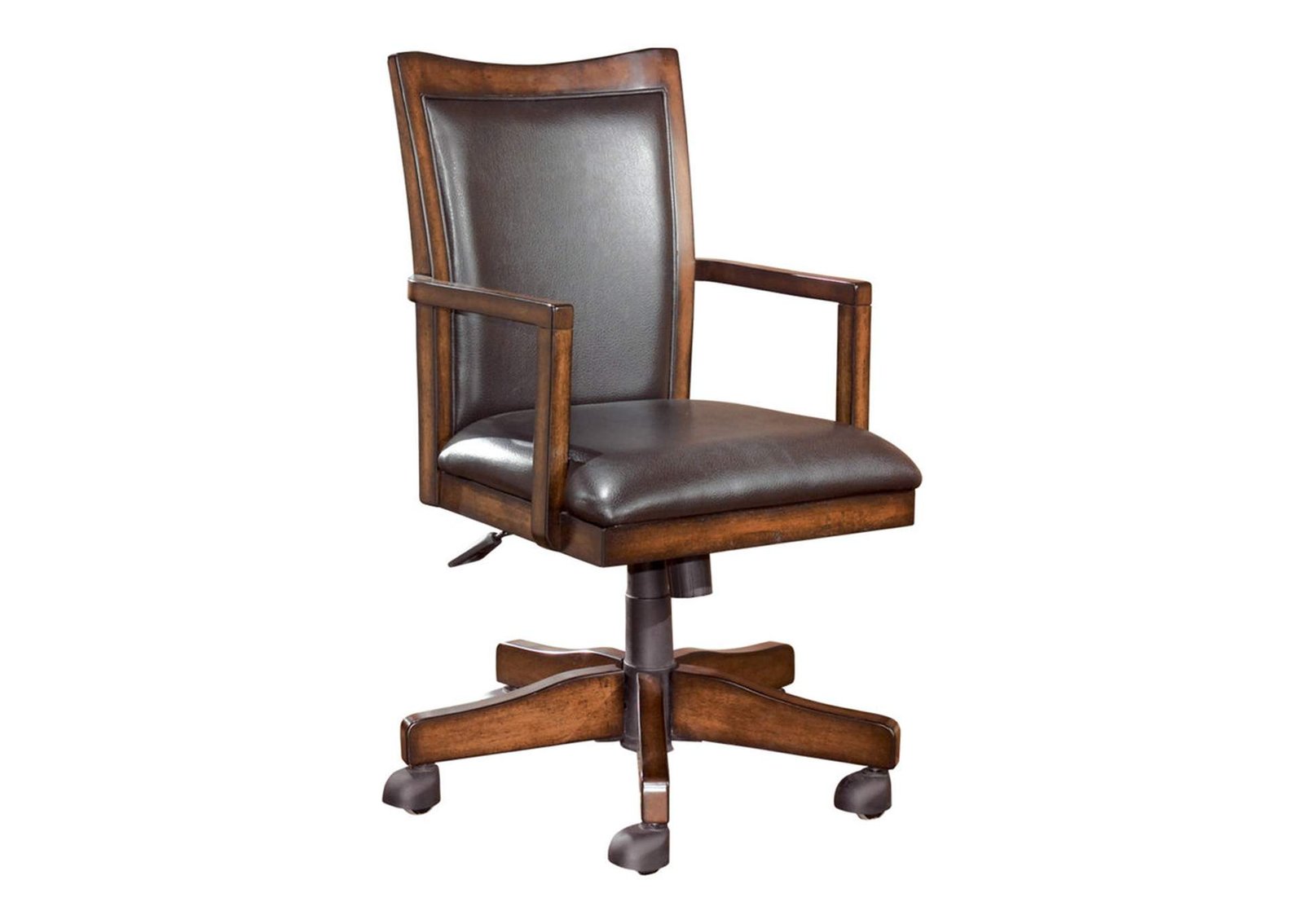Hamlyn Medium Brown Swivel Desk Chair,Signature Design By Ashley