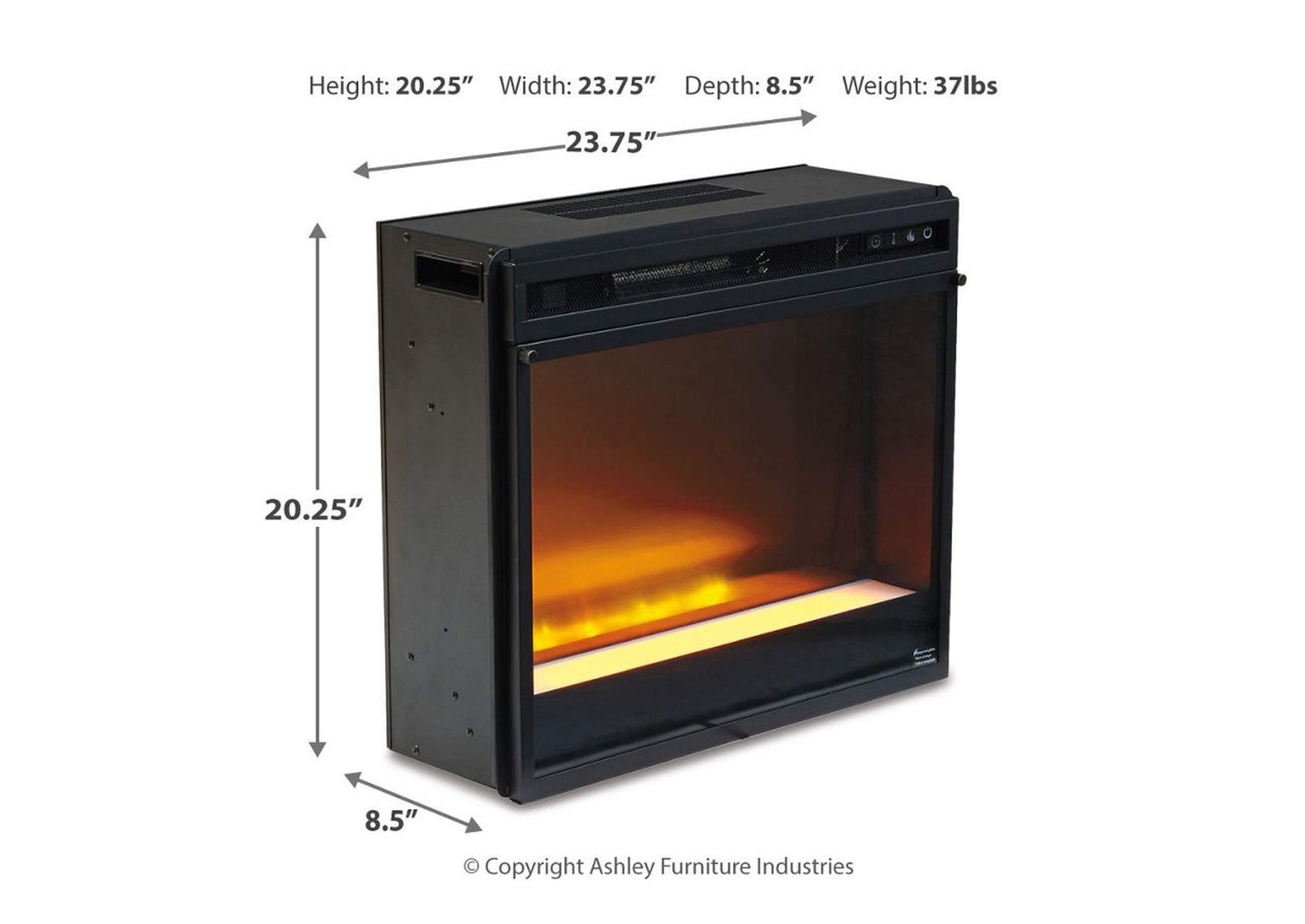 Entertainment Accessories Electric Fireplace Insert,Signature Design By Ashley