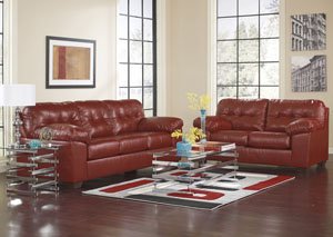 Alliston DuraBlend Salsa Sofa & Loveseat