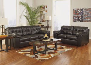 Alliston DuraBlend Chocolate Sofa & Loveseat