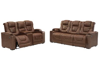 Owner's Box Power Reclining Sofa and Loveseat