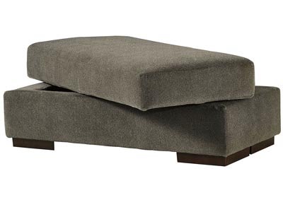 Manzani Graphite Ottoman w/Storage